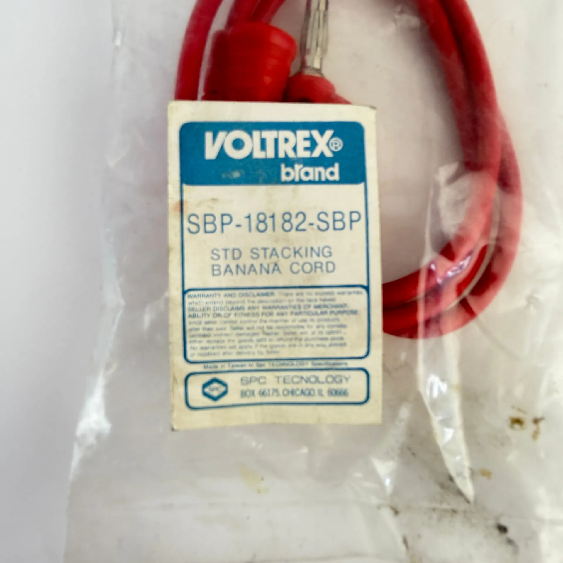 Voltrex SBP-18182-SBP Standard Stacking Banana Test Cord Red – Lot of 5 - Thumbnail 4