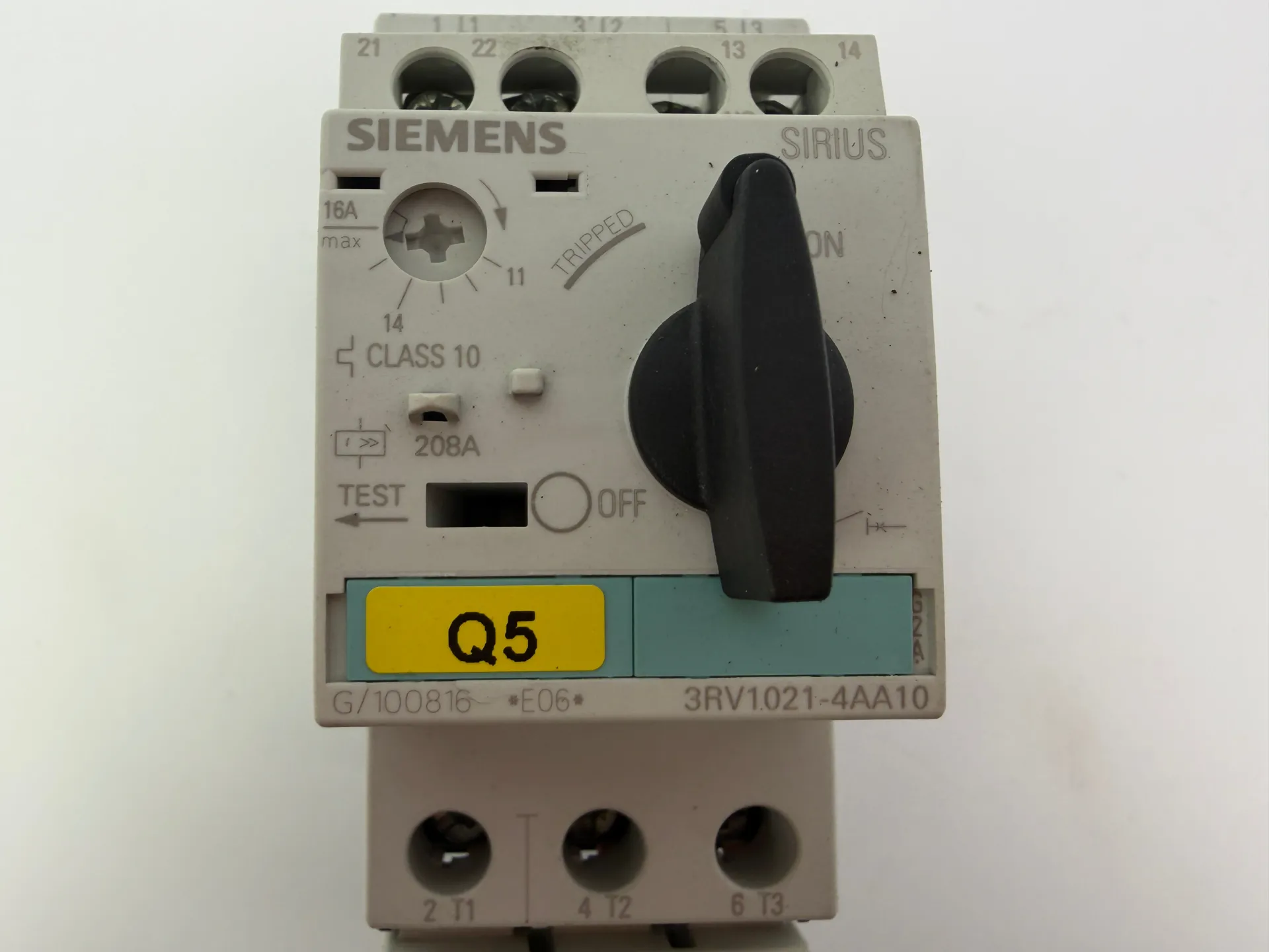 1x Siemens 3RV1021-4AA10 Motor Starter Protector Circuit Breaker - Thumbnail 3