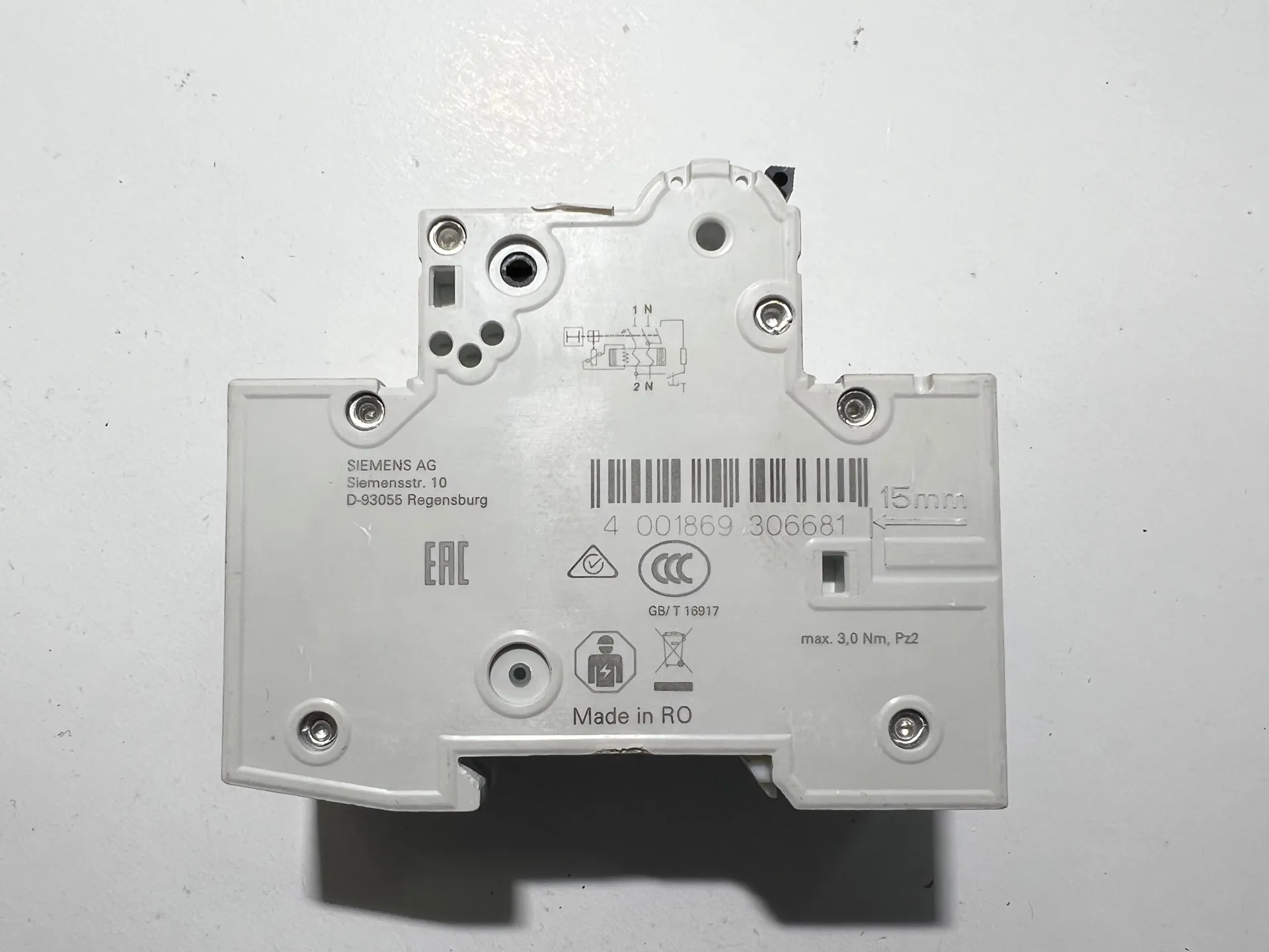 1x Siemens 5SU1356-6KK06 RCBO B6 30mA 230V 6kA Circuit Breaker - Thumbnail 4
