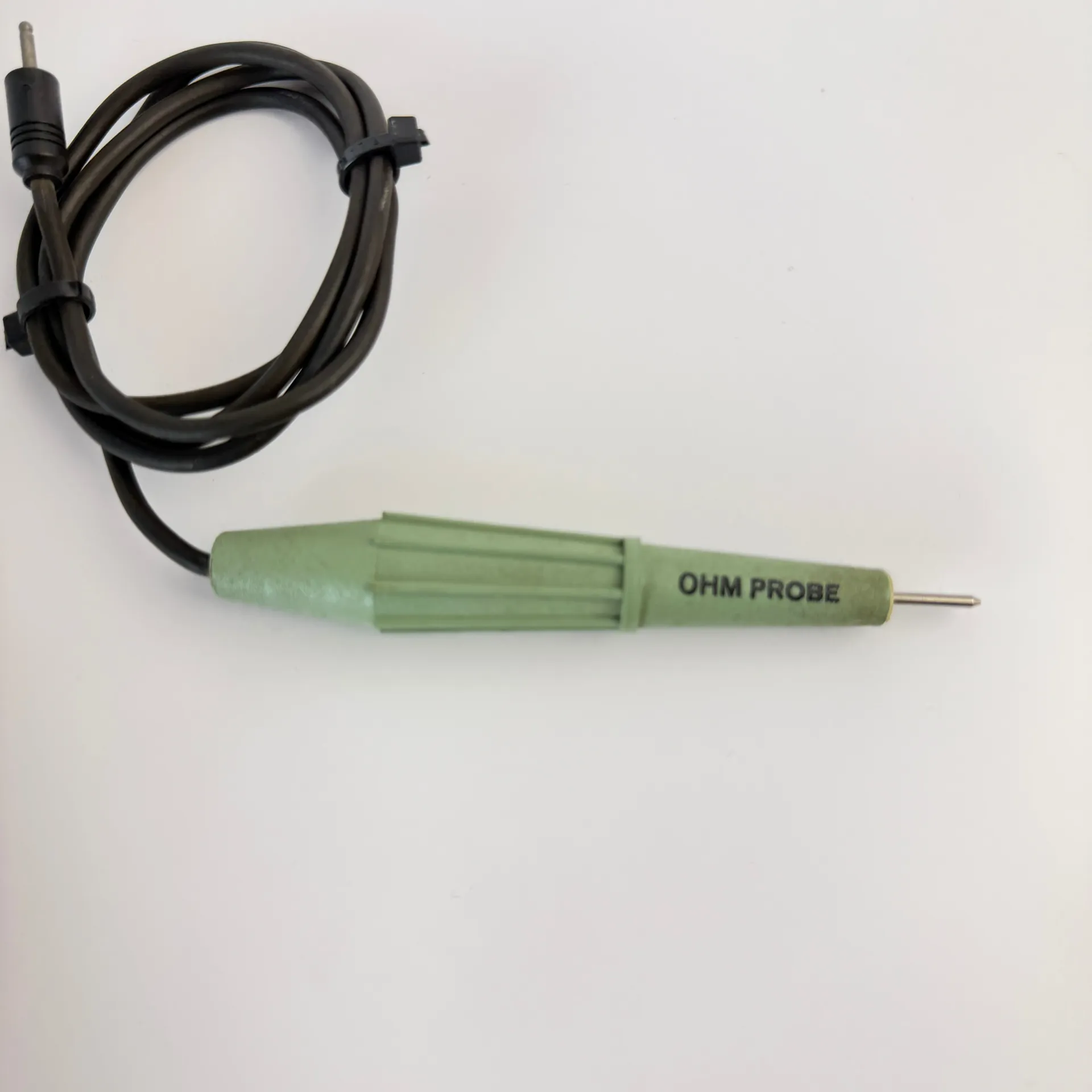 Vintage OHM Probe Resistance Test Probe with Cable – Green - Thumbnail 2