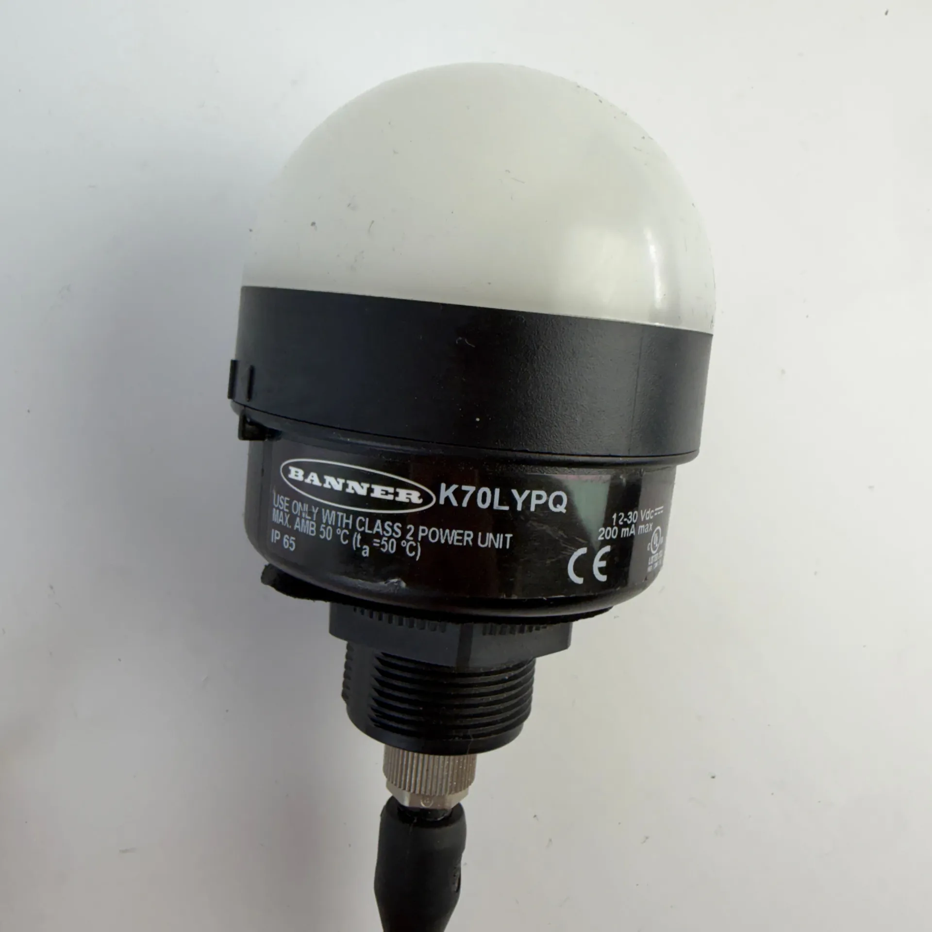 Banner Engineering K70LYPQ K70 Series EZ-LIGHT Yellow LED Indicator 12-30VDC - Thumbnail 3