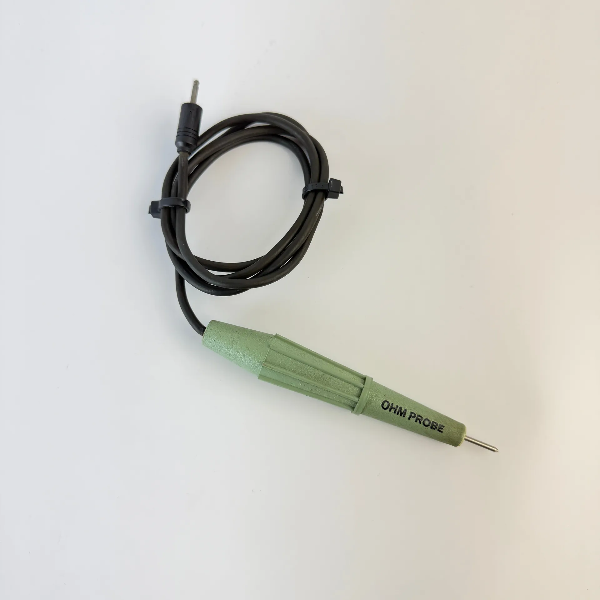 Vintage OHM Probe Resistance Test Probe with Cable – Green - Image 1