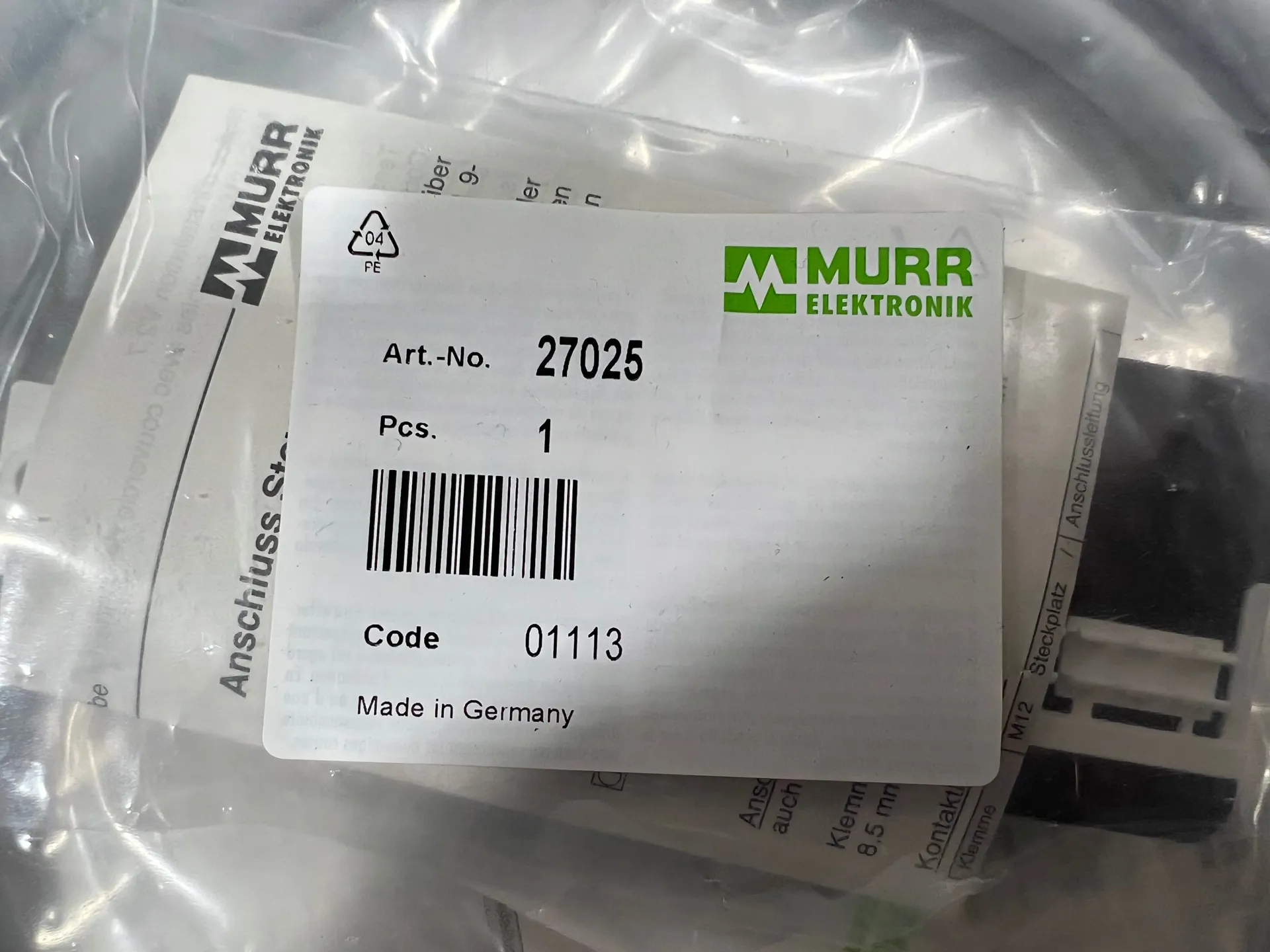 1x New MURR ELEKTRONIK MVP12 27025 Sensor/Actuator Box – 8-Port I/O Hub - Image 1