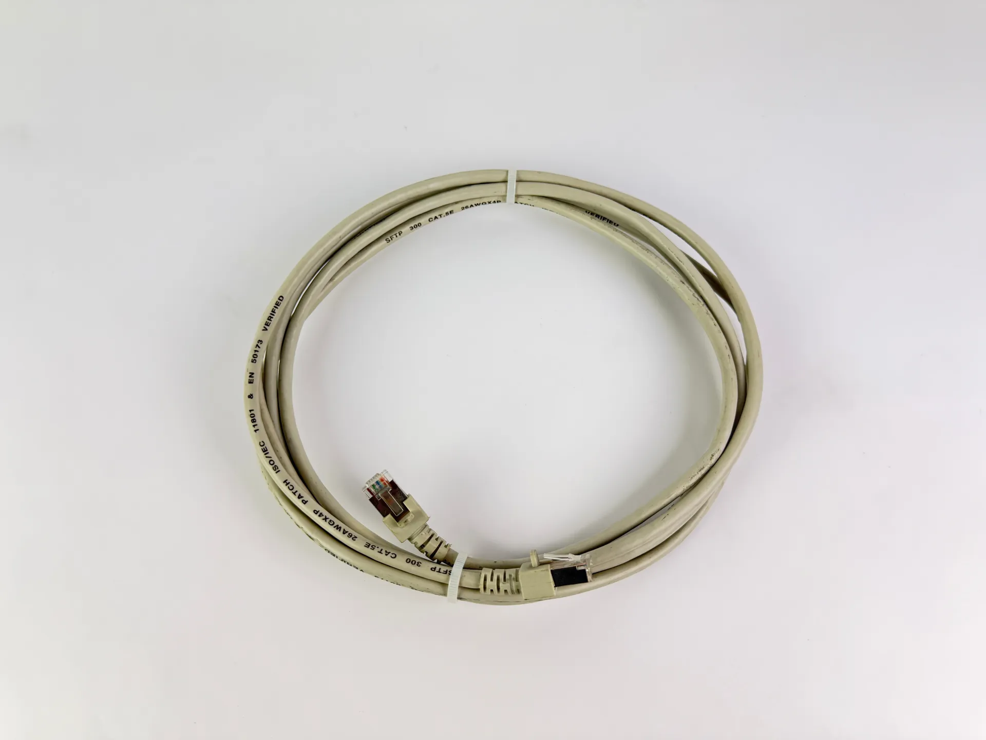 1x CAT5e SFTP Ethernet Patch Cable 3m RJ45 to RJ45 Shielded LAN - Thumbnail 2