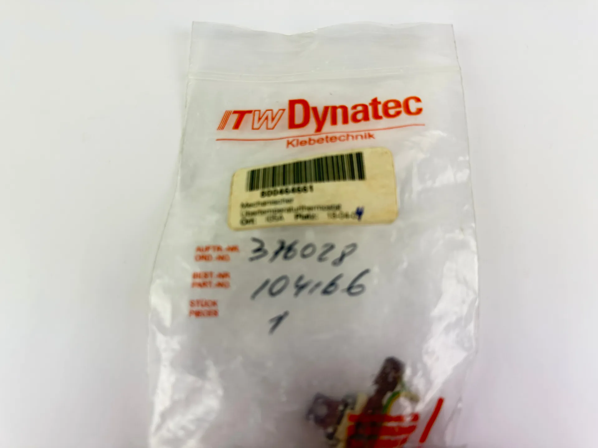 ITW Dynatec 104166 Temperature Thermostat - Image 1