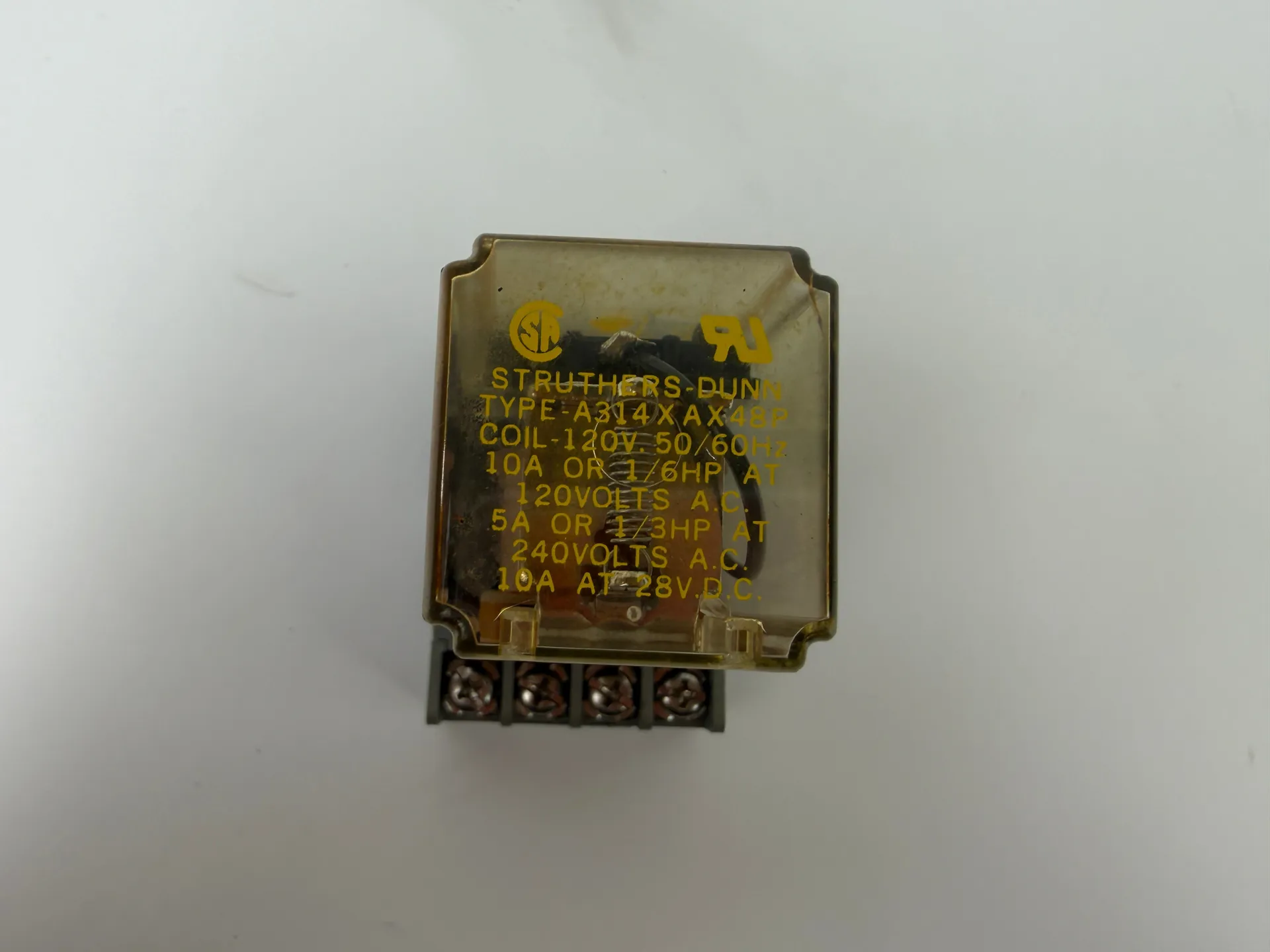 Struthers-Dunn A314XAX48P General Purpose Relay 120VAC w/ Idec SR2P-06 Base - Thumbnail 6