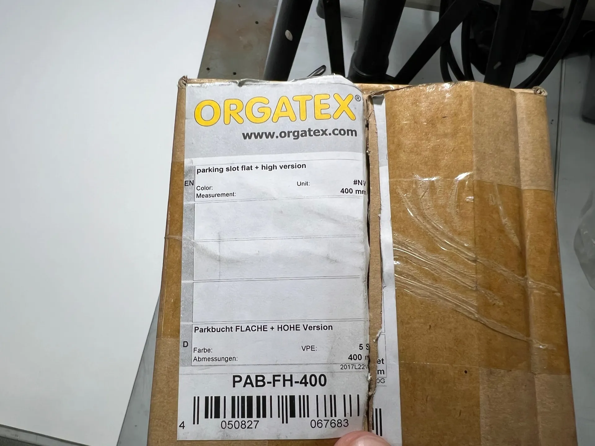 Orgatex Flat Packing Slot PAB-FH-400 – 400 mm (12 Pieces) - Thumbnail 3