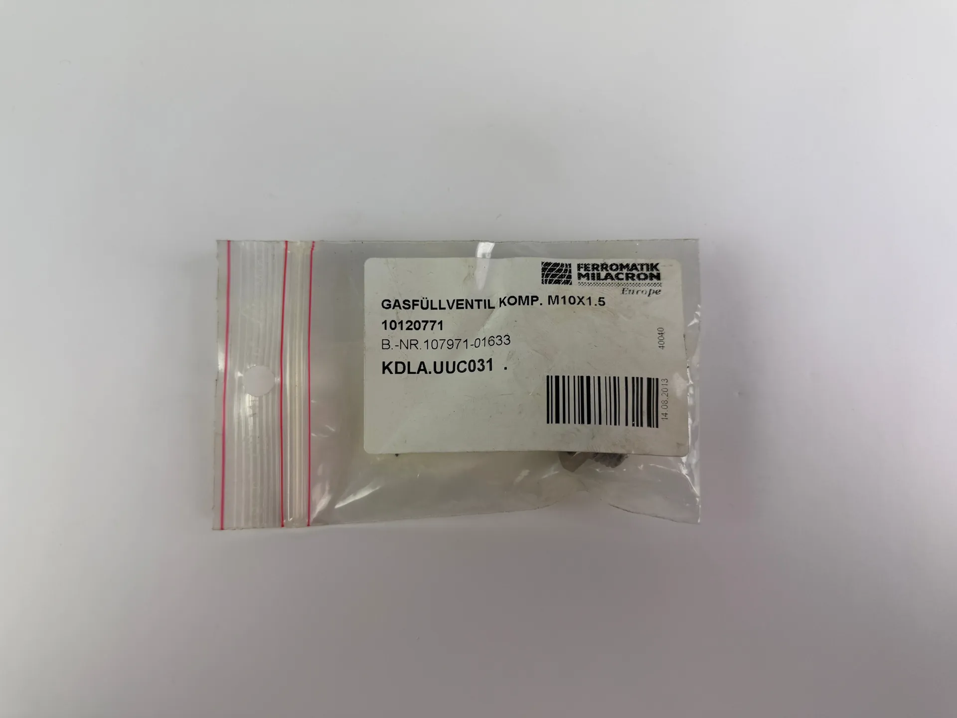 Ferromatik Milacron Gusfullventil Komp. M10x1.5 10120771 Valve - Thumbnail 2