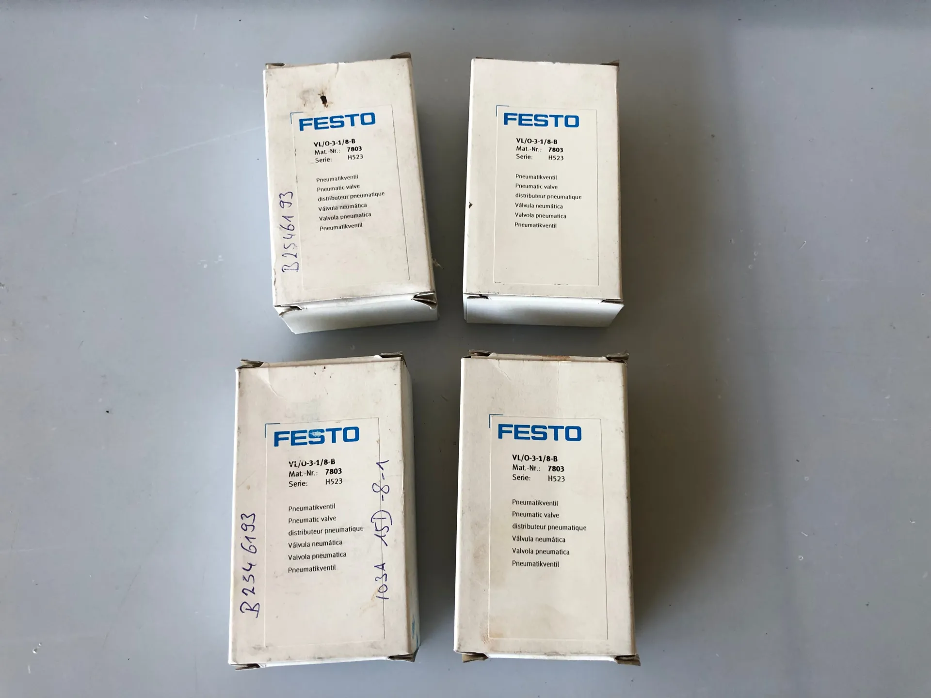 1x NEW Festo VL/0-3-1/8-B 7803 Pneumatic Valve – 3/2 Way Manual 1/8" Port - Thumbnail 2