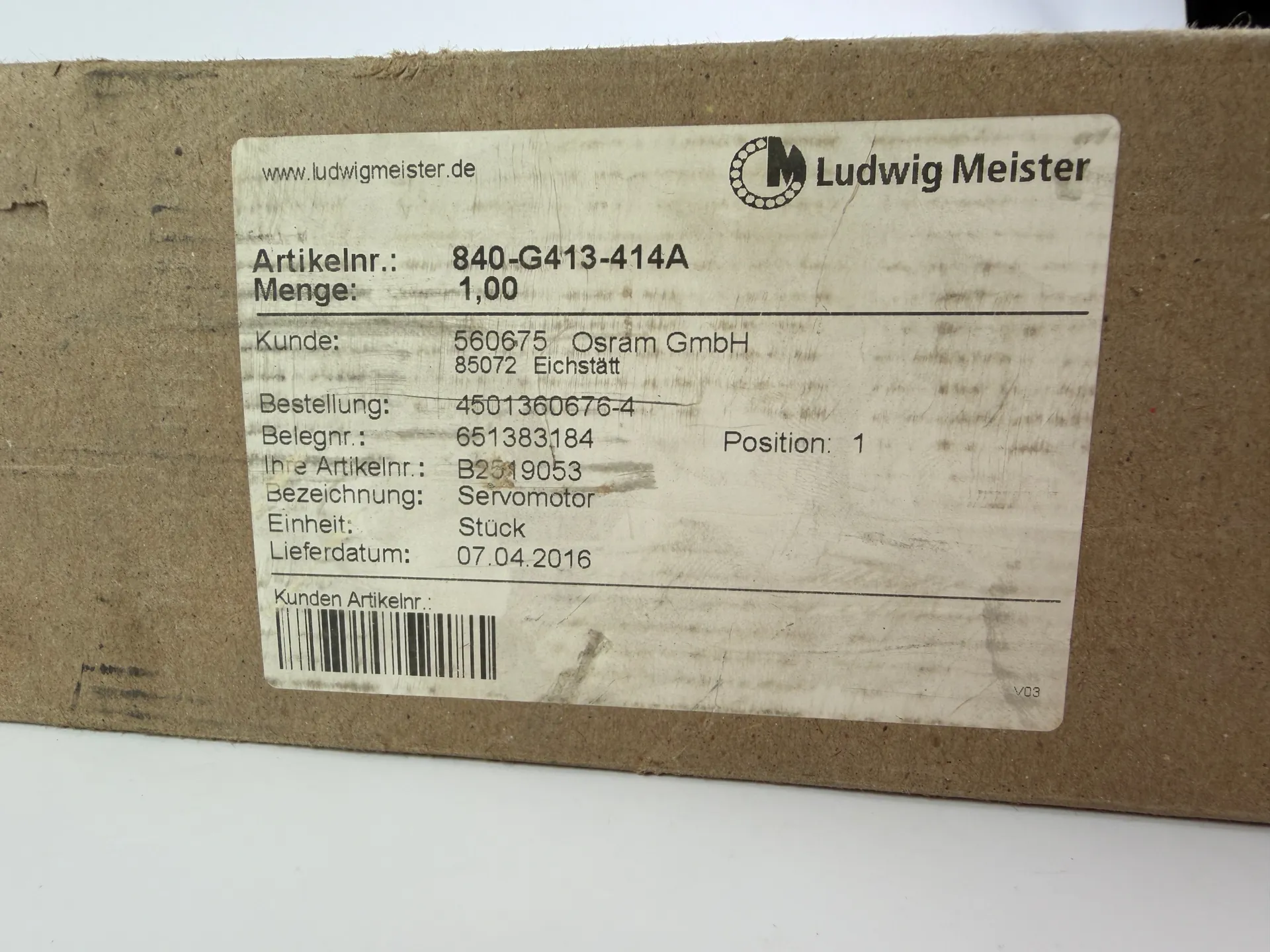 MOOG G413-414A Brushless Servomotor – 0.95 kW – G400 Series - Thumbnail 3