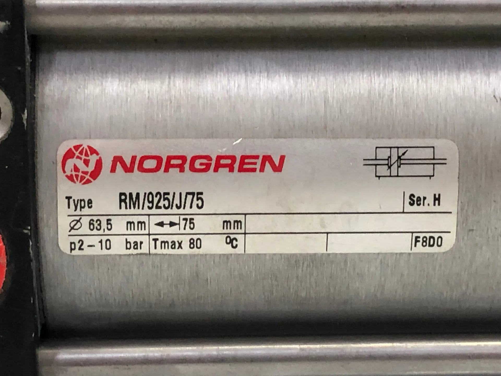 NORGREN RM/925/J/75 Pneumatic Cylinder - Thumbnail 3