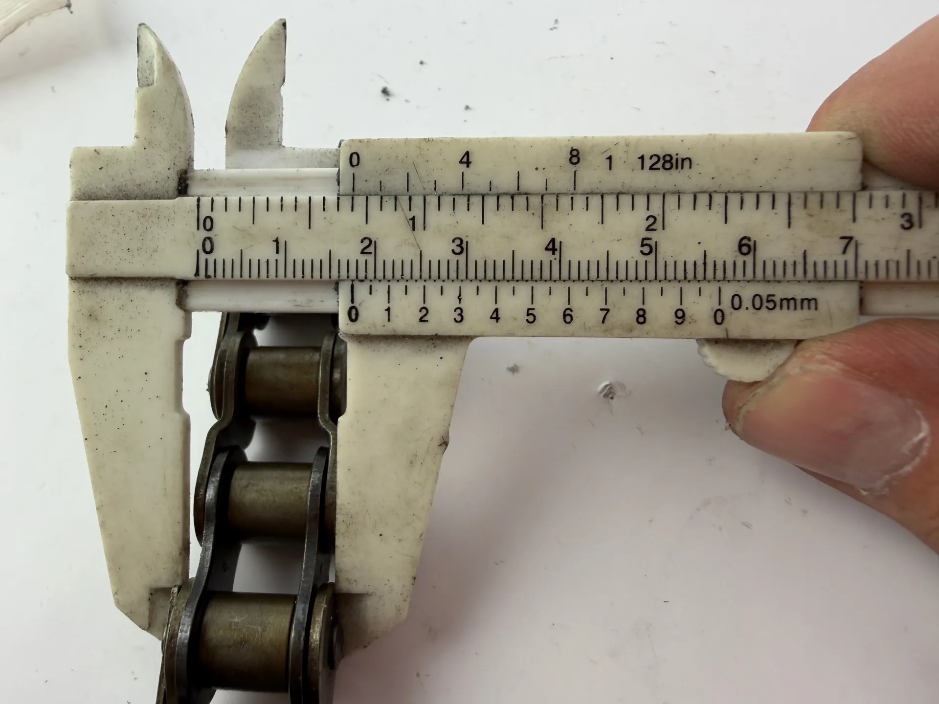 Renold England Industrial Roller Chain Lot 4pcs 17mm Width 18.5cm Length - Thumbnail 6