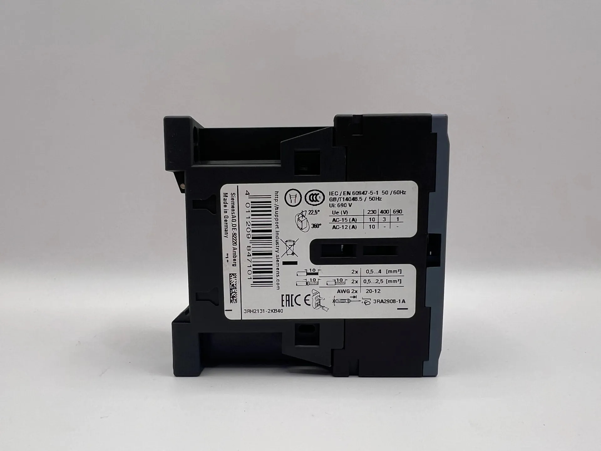 1x Siemens SIRIUS 3RH2131-2KB40 Contactor 24V DC Coil - Thumbnail 4