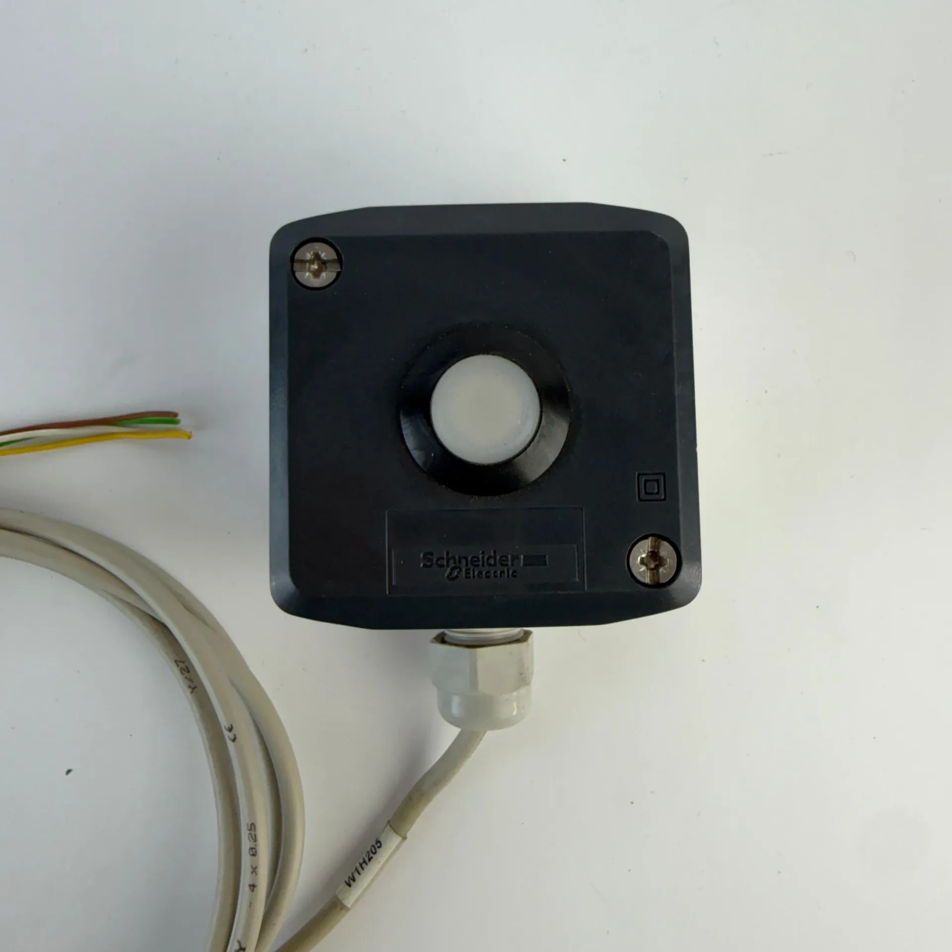 Lot of 4 Schneider Electric XAL Pilot Light Indicator Stations with Cables - Thumbnail 3