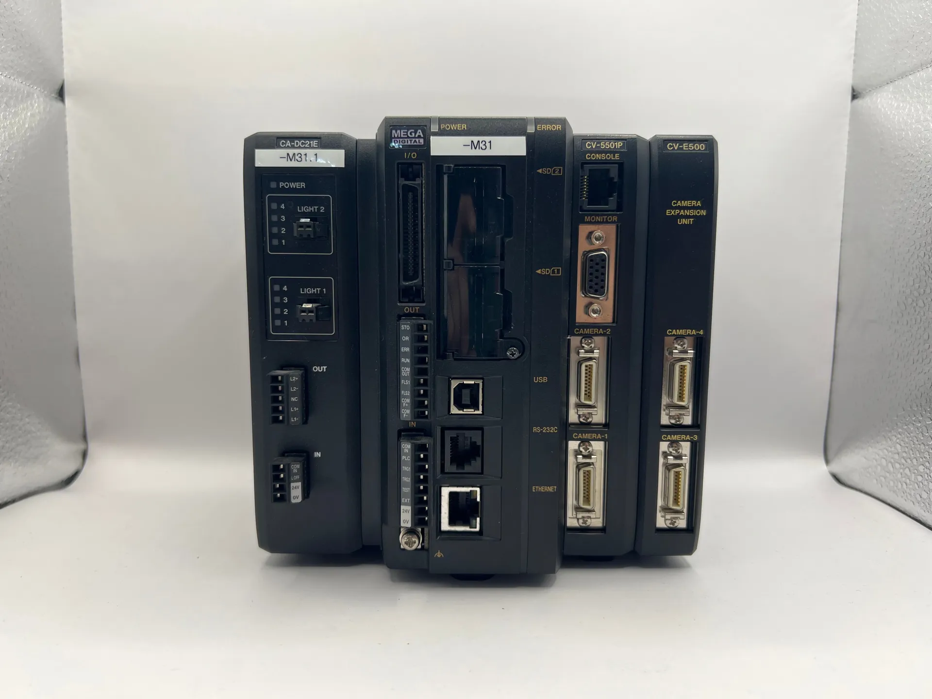 Keyence CV-5501P + CV-E500 + CA-DC21E Digital Image Sensor/Controller